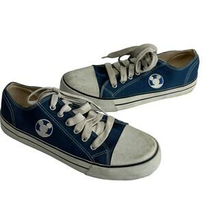 disney tokyo blue canvas tennis shoes Japan size 24 US 8